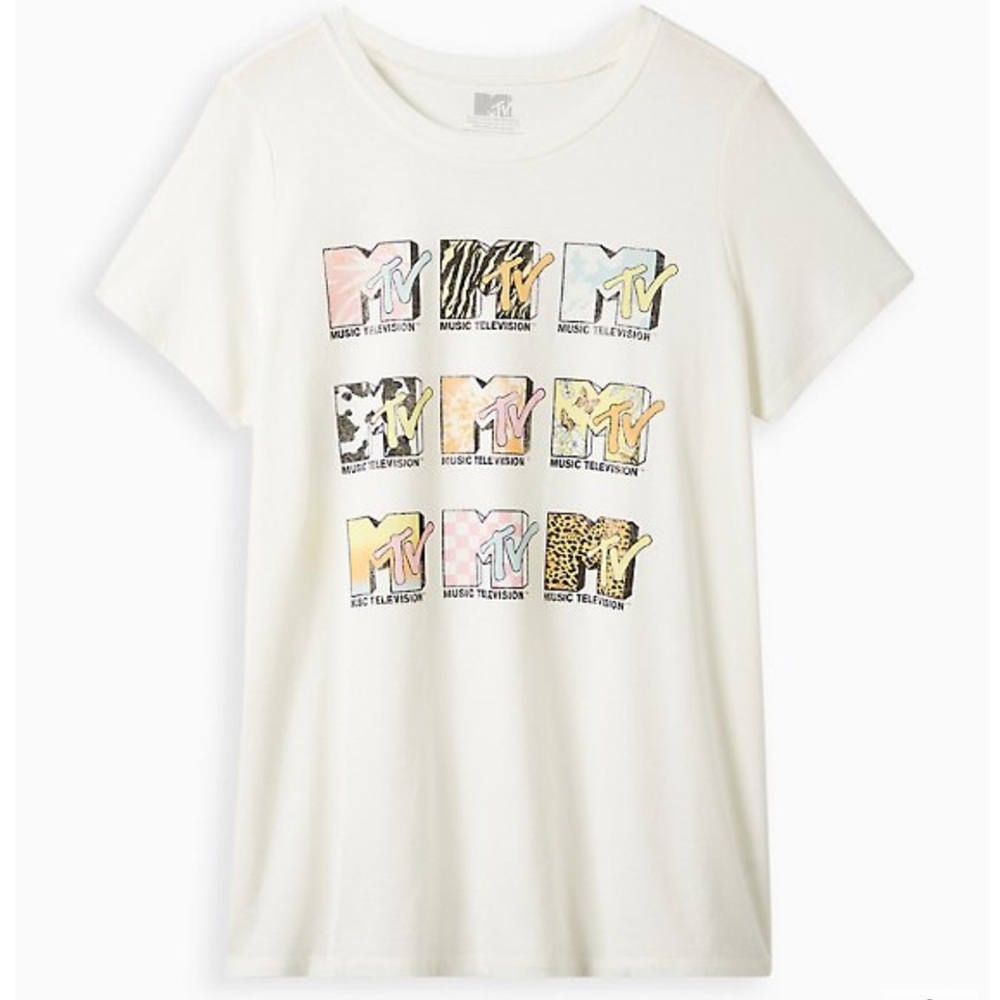 ❤️‍🔥NWT Torrid MTV Classic Fit Crew Tee 0X❤️‍🔥